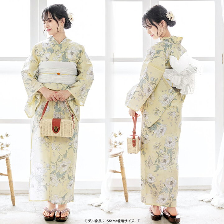 楽天市場】浴衣 セット レディース 浴衣としわ兵児帯の2点セット「待宵  