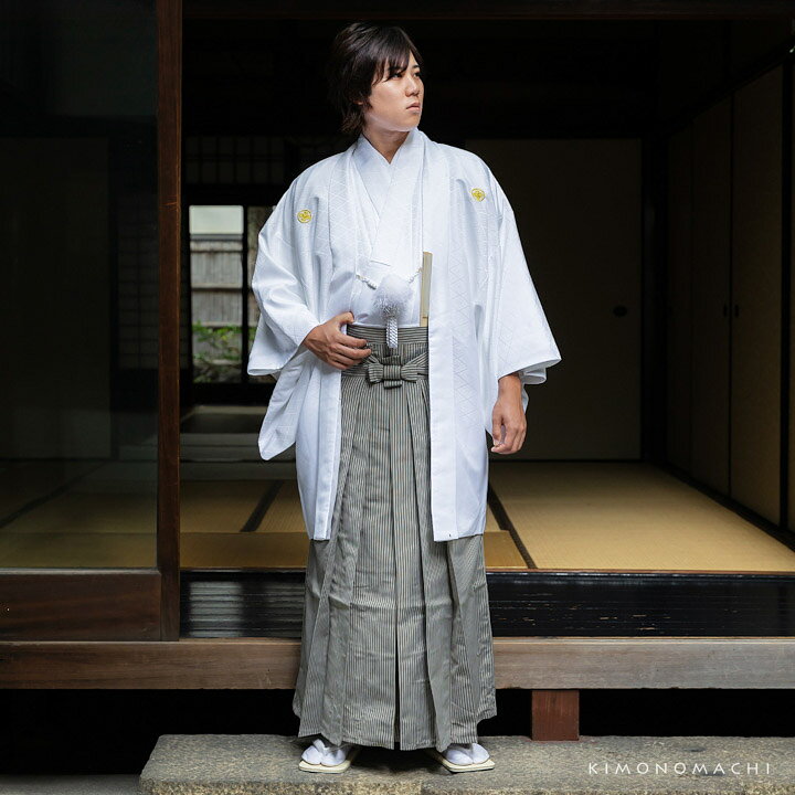楽天市場】男性 袴 縞袴 行灯袴 単品「黒グレー棒縞・黒グレー子持縞 