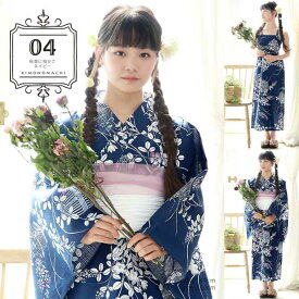 浴衣 子供 女の子 セパレート ワンピース 子供浴衣セット（サンドレス＋上着＋帯）「糸菊に菊花紋・向日葵・雪輪に花の丸・秋草に虫かご」110cm/120cm/130cm/140cm/150cm KIMONOMACHIオリジナル 花火大会 夏祭り 夕涼み キッズ【メール便不可】