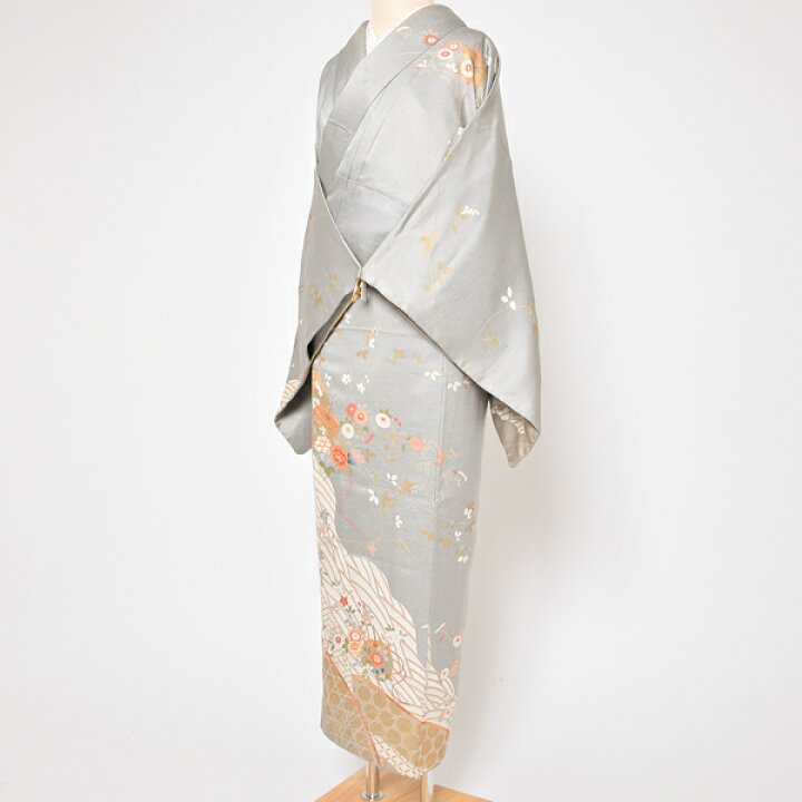 楽天市場】【Prices down2】【中古品】仕立て上がり 訪問着 「銀鼠 