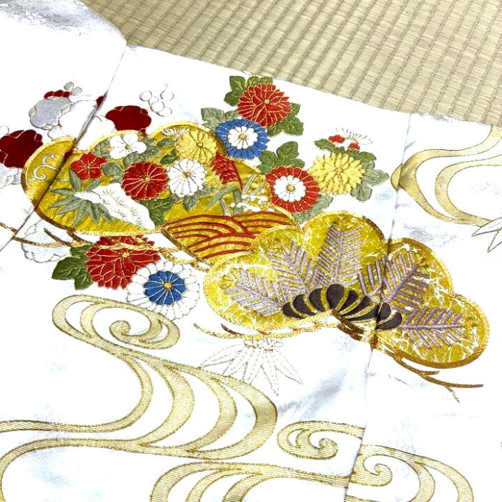 楽天市場】総刺繍振袖 【未仕立て新品・仕立て付き】振袖 刺繍 金駒糸 