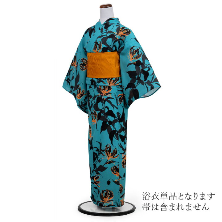 楽天市場】浴衣 レディース 撫松庵 東レ セオα グロリオサ 青系 ブルー 