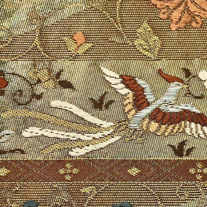 楽天市場】袋帯 花唐草に鳳凰 金銀糸 金色 フォーマル O-4324  