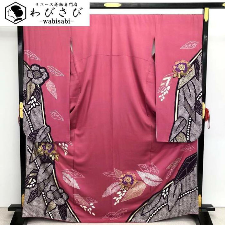 楽天市場】【お得なクーポン配布中】 振袖 薔薇の刺繍花模様 絞り花 