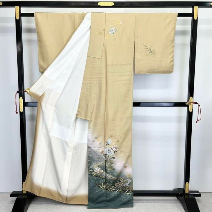 楽天市場】【お得なクーポン配布中】 付下げ 薔薇と桜の花模様 流水 