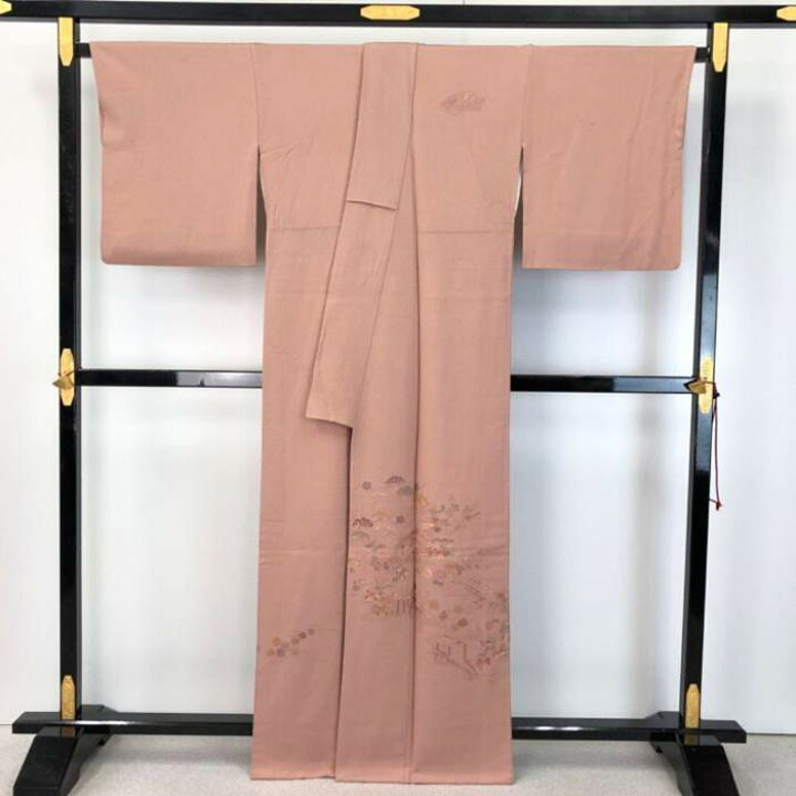 楽天市場】【お得なクーポン配布中】 付下げ 刺繍柄 霞に四季の花模様 