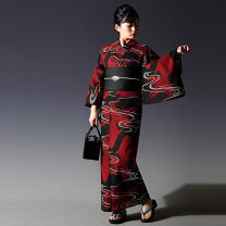 楽天市場】赤黒 浴衣（カラーレッド）（レディースファッション）の通販 赤黒バイカラ―浴衣
