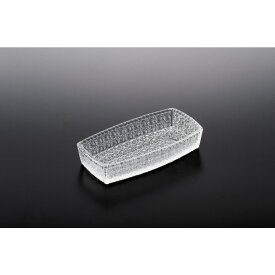 【日本製】和食器　ガラス　プレート　デザート　サラダ　皿　刺身　お寿司皿　和食　皿　おしゃれ　カフェプレート　スイーツ　おうちごはん　プレート　細長いお皿　asmr　淑雅向付CR