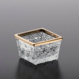 【日本製】和食器 ガラス お皿 前菜 皿 デザート容器 アイスカップ テーブルコーディネート 金付 料亭 旅館 豪華 高級感 おうちごはん おしゃれ お祝い おせち MG-103