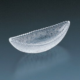 雅舟型小鉢CR ガラスの器 和食器 透明 刺身 巻物 おひたし 漬物 小鉢 おせち 和食 豪華 朝ごはん 丁寧な暮らし 誕生日 結婚祝い お祝い パーティー 琥珀糖 和菓子 デザート ゼリー アイスクリーム ガラス皿 ガラス 器 旅館 料亭 レストラン ホテル おすすめ 110400