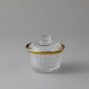 菊籠目蓋物 金付き どんぶり ふた お椀 ガラス 和食器 お吸い物 お茶碗 おせち 和食 レストラン 割烹 旅館 高級 刺身 漬物 煮物 前菜 デザート 蓋 ガラス おしゃれ 透明 日本製 高品質 カウン