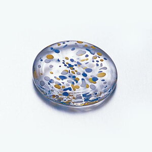 M-4 箸置 丸い 小さい かわいい ガラス おはじき 水玉 インテリア 日本製 東京 浅草 下町 お土産 水崎硝子 日本料理 レストラン 寿司屋 天ぷら屋 うなぎ 高級 テーブルコーディネート おしゃれ