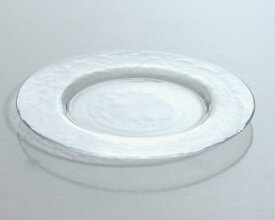 《日本製》オービット　リム付プレート270【ガラス 皿】【ガラス プレート】