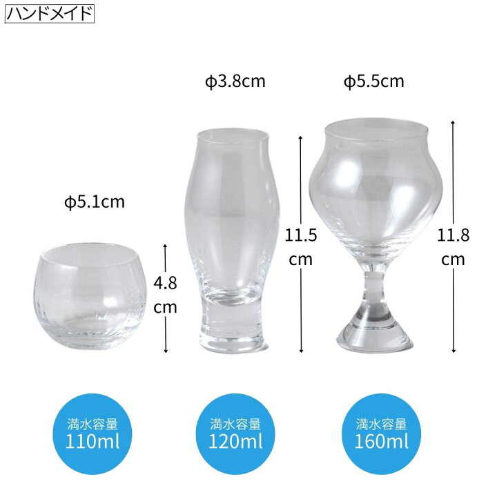 楽天市場】木本硝子 酒グラス 3点セット 飲み比べ 日本酒 グラス 