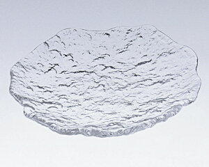 清露 小皿【ガラス 皿】【刺身皿】ガラス お皿 ガラスプレート 透明 でこぼこ 水面 おしゃれ 刺身 お寿司 レストラン 高級感 お刺身盛り合わせ 旅館 料亭 おすすめ 人気 テーブルコーディ