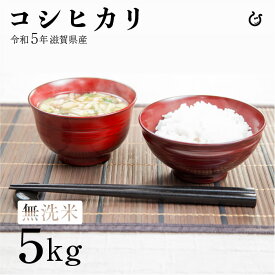 ★★無洗米★★ コシヒカリ 5kg 令和5年 滋賀県産 米 お米 環境こだわり米 80