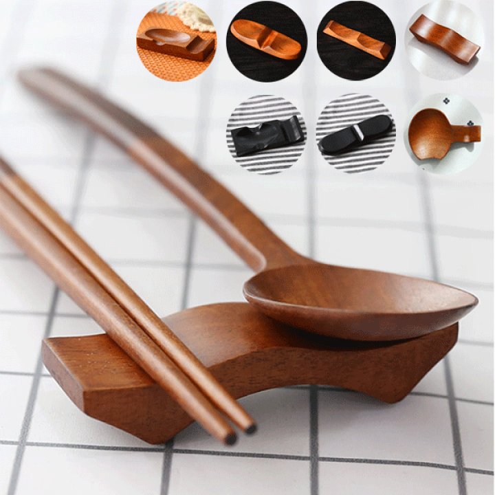 韓国　阿園工房　スッカラ＆箸セット　２客 楽天市場】木 木製 箸置き 箸スプーン置き 全8種 韓国カトラリー