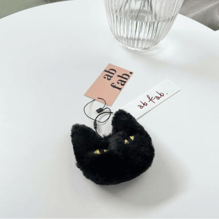 楽天市場】ab fab Big Blg Black cat ビックキャット キーリング