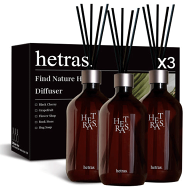 期間限定割引中！hetras ヘトラス プレミアム ディフューザー 500ml 大容量 ギフトセット 全15種 芳香剤 …