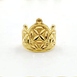 韓国 トルパンジ 1歳 誕生日 女の子 王冠 指輪 24金 純金 3.75g 送料無料 韓国伝統 韓国製 韓国アクセサリー プレゼント 贈り物 ハンドメイド 手作り 高級 ベビー用品 トルチャンチ 24K 赤ちゃん