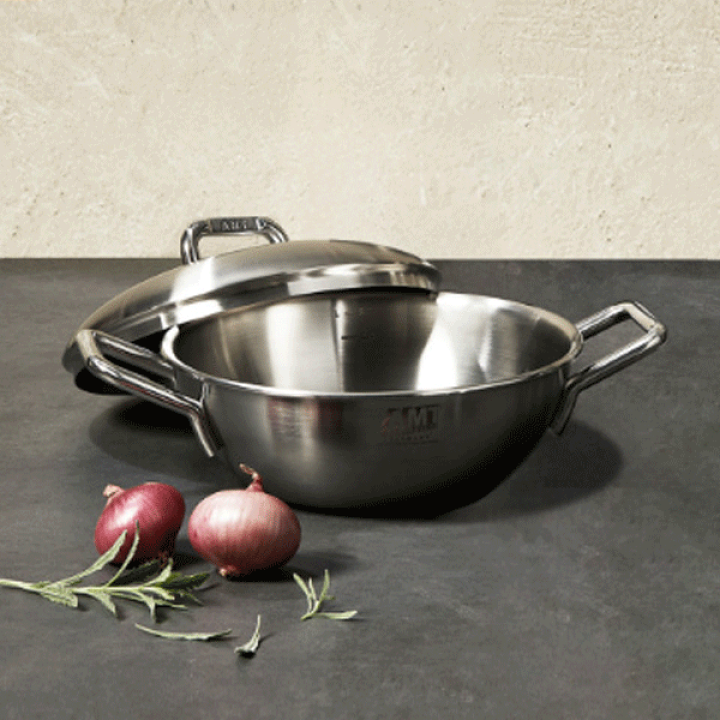 楽天市場】韓国直輸入！AMT 316Ti 5重 シャープ 両手鍋 22cm 韓国鍋 鍋