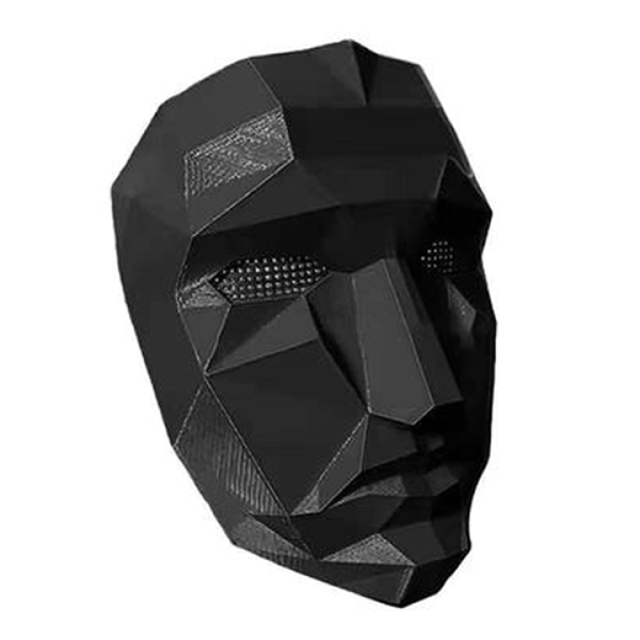 訳あり商品 楽天市場】イカゲーム マスク お面 メッシュ コスプレ 仮面 (丸 布マスク・アクセサリ