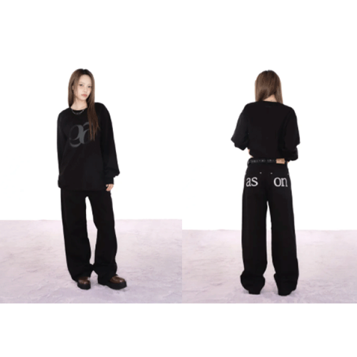 楽天市場】韓国直輸入 ASON SMOG WIDE PANTS スモッグ ワイドパンツ
