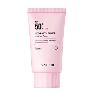 the SAEM UEZ GR A[X p[ sN T N[ Eco Earth Power Pink Sun Cream SPF50+ PA++++ 50g `O(L̏ꍇs) ؍RX Ă~ TubN