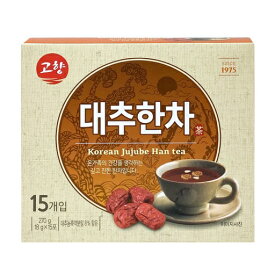 『オススメ！！韓国直輸入！』体に良い！韓国産なつめ茶(15包）