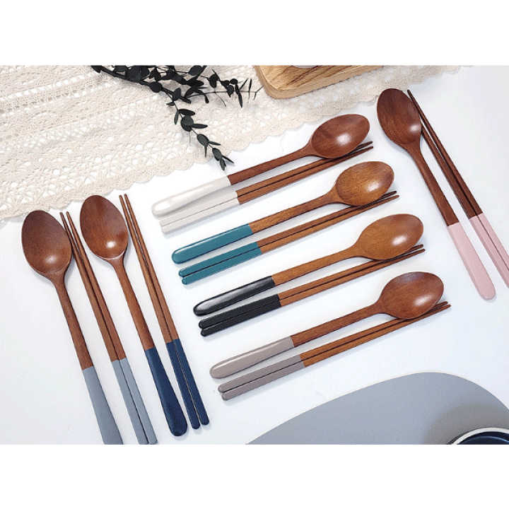 楽天市場】【モッパンyoutuber使用】パステルナム 木 木製 箸スプーン