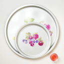 韓国直輸入！ 韓国式 レトロ おぼん 丸型 2サイズ 韓国トレイ 韓国 韓国食器 韓国料理 韓国器 食器 カフェ お盆 トレ…