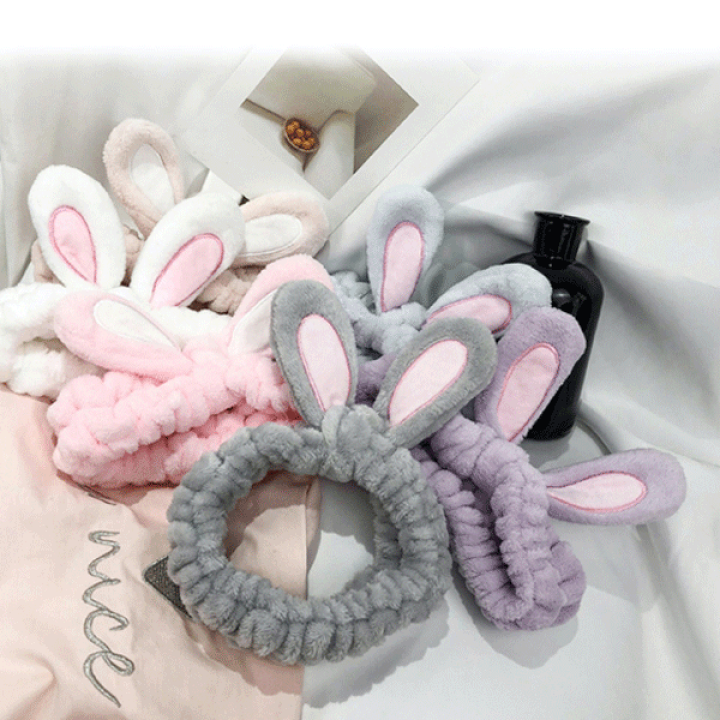 楽天市場】韓国 ヘアバンド ヘアーバンド うさぎ 全7カラー 送料無料