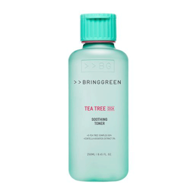 BRINGGREEN ブリンググリーン ティーツリー シカ スーディング トナー Tea Tree CICA Soothing Toner 250ml 送料無料 一部地域除外 韓国コスメ スキンケア スキン 化粧水 ウォーター 角質 鎮静 皮脂 ニキビ トラブル