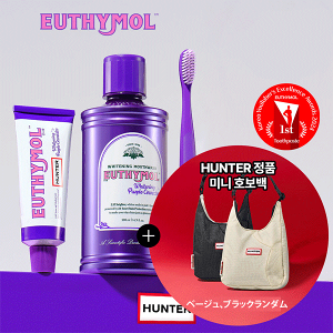 EUTHYMOL × HUNTER [V[ n^[ zCgjO p[vRN^[ {}EXEHbV{uV{HUNTER~jobO R{Zbg ؍ CMX e  WHITENING L 