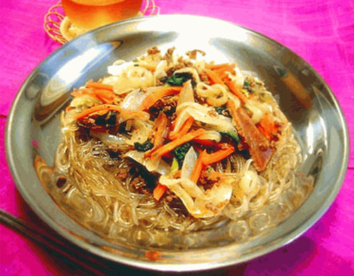 チャプチェ（韓国はるさめ）ハルサメ、はるさめ、チャッチェ、春雨、チャップチェ、韓国ハルサメ料理、韓国総菜、[韓国食材] お取り寄せ