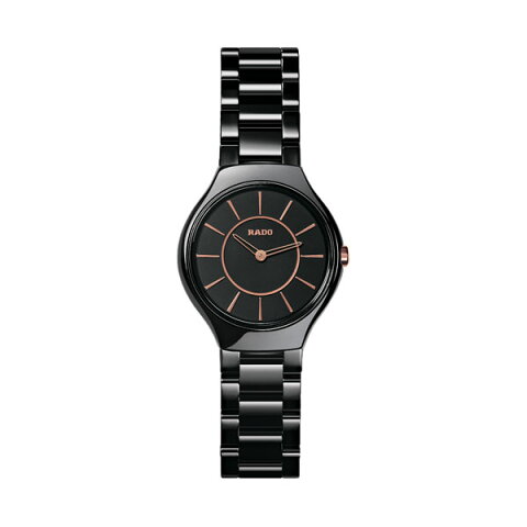 正規品 ラドー腕時計 R27.742.15.2ラドー トゥルー シンライン（レディス）黒 RADO TRUE THINLINEメーカー2年保証　RADO-R27742152【送料無料】