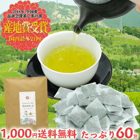 茶和家 カテキンたっぷり掛川深蒸し茶 ティーバッグ 2.5gx60個 送料無料