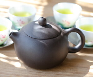 紫砂 茶壷 260cc 深蒸し茶用 帯網急須 中国江蘇省技巧産