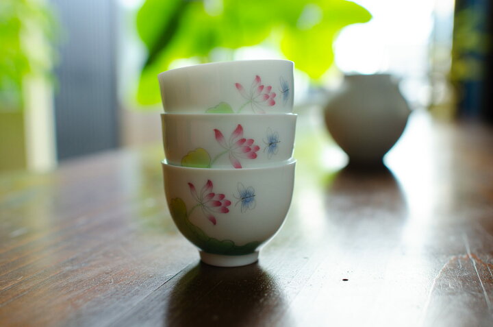 楽天市場】茶和家 景徳鎮 蓮の茶杯（煎茶碗）Φ5.9cm * H4.2cm 30cc 