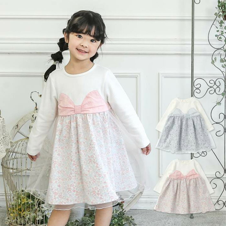楽天市場 Biquette ビケット ワンピース 90 140cm 女の子 90cm 100cm 110cm 1cm 130cm 140cm キムラタン 子供服 本体綿100 キムラタン楽天市場店