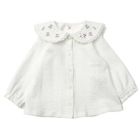 【15%OFF SALE】coeur a coeur (クーラクール ) ブラウス (70〜100cm) 女の子 70cm 80cm 90cm 100cm キムラタン 子供服| 長袖 キッズ 入園 子ども服 こども服 こどもふく 秋物 服 ベビー ガールズ おしゃれ かわいい トップス 秋 コットン