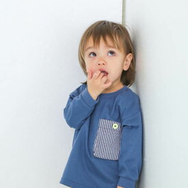 【40%OFF SALE】n.o.u.s (ノウズ ) プルオーバー (70〜90cm) 男の子 70cm 80cm 90cm キムラタン 子供服 本体綿100%［ベビーウェア］bbySP | 子ども服 キッズ 秋 かわいい おしゃれ ベビー 幼児 男児 ボーイズ ネームタグ コットン 長袖 ロンT ストライプ
