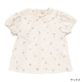 【20%OFF SALE】Biquette Club (ビケットクラブ ) Tシャツ（半袖） (80～140cm) 女の子 80cm 90cm 100cm 110cm 120cm 130cm 140cm キムラタン 子供服 綿100%| 半袖 キッズ 入園 夏物 服 女の子 おしゃれ トップス フリル コットン Tシャツ 花柄 衿