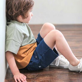 【FINAL SALE 50%OFF】n.o.u.s (ノウズ ) ハーフパンツ (80〜140cm) 男の子 80cm 90cm 100cm 110cm 120cm 130cm 140cm キムラタン 子供服 | パンツ キッズ ハーフ ボトムス ジュニア 男の子 夏 夏物 刺繍 デニム ポケット ストレッチ カラーパンツ お名前タグ