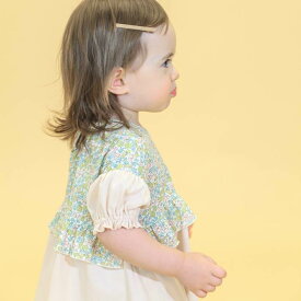 【FINAL SALE 60%OFF】n.o.u.s (ノウズ ) 半袖プルオーバー (70〜90cm) 女の子 70cm 80cm 90cm キムラタン 子供服 本体綿100%［アウター］ bbySM| 半袖 キッズ 入園 夏物 服 ベビー ガールズ おしゃれ かわいい トップス 夏 コットン Tシャツ 花柄 リボン フリル