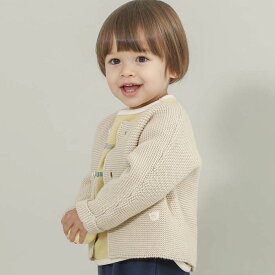 【30%OFF SALE】 n.o.u.s (ノウズ ) ニットカーディガン (70〜90cm) 女の子 男の子 70cm 80cm 90cm キムラタン 子供服［アウター］bbyAW | ベビー おでかけ 子ども服 こども服 こどもふく 秋物 服 男の子 女の子 おしゃれ 防寒 あったか はおり アウター