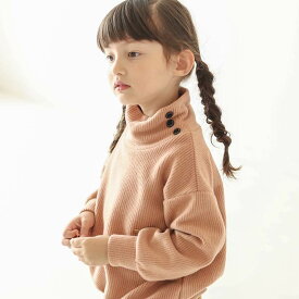 【30%OFF SALE】n.o.u.s (ノウズ ) ニットソープルオーバー (80〜140cm) 女の子 80cm 90cm 100cm 110cm 120cm 130cm 140cm キムラタン 子供服 | 長袖 キッズ おでかけ 子ども服 こども服 こどもふく 冬物 冬服 おしゃれ トレンド トップス フリース 無地 あったか