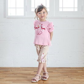 【FINAL SALE 50%OFF】coeur a coeur (クーラクール ) パフェ刺繍半袖Tシャツ (80〜100cm) 女の子 80cm 90cm 100cm キムラタン 子供服 子ども服 こども服 こどもふく こども キッズ ベビー 夏 かわいい おしゃれ キッズ服 女児 ガールズ トップス 夏服 夏物