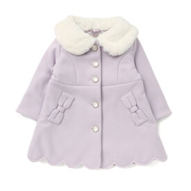 【30%OFF SALE】Biquette Club (ビケットクラブ ) コート (90〜140cm) 女の子 90 100 110 120 130 140 キムラタン 子供服 | キッズ 長袖 ロング丈 通園 おでかけ 子ども服 こども服 こどもふく 秋冬 冬服 女の子 かわいい 上品 あったか はおり 上着 アウター 中綿