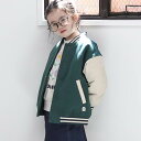 【40%OFF SALE】n.o.u.s (ノウズ ) スタジャン (80〜140cm) 女の子 男の子 80 90 100 110 120 130 140 キムラタン 子供服| 長袖 キッズ おでかけ 子ども服 こども服 こどもふく 秋物 トレンド トップス カレッジ風 あったかい アウター ポケット 防寒 蓄熱